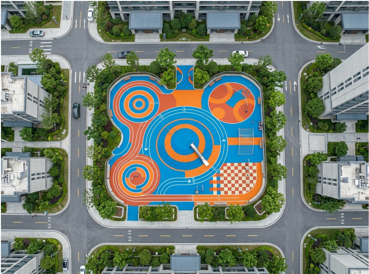黄山市全塑型塑胶跑道EPDM塑胶跑道 - 价格